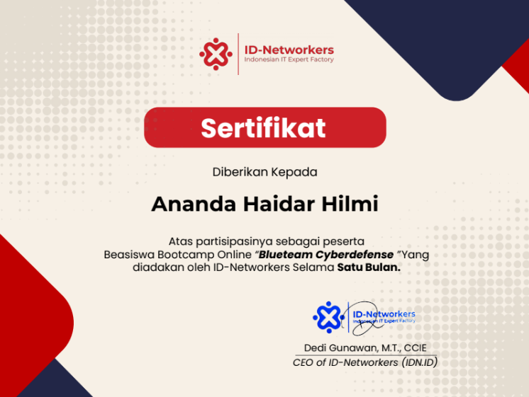 Blueteam Cyberdefense IDN 2026