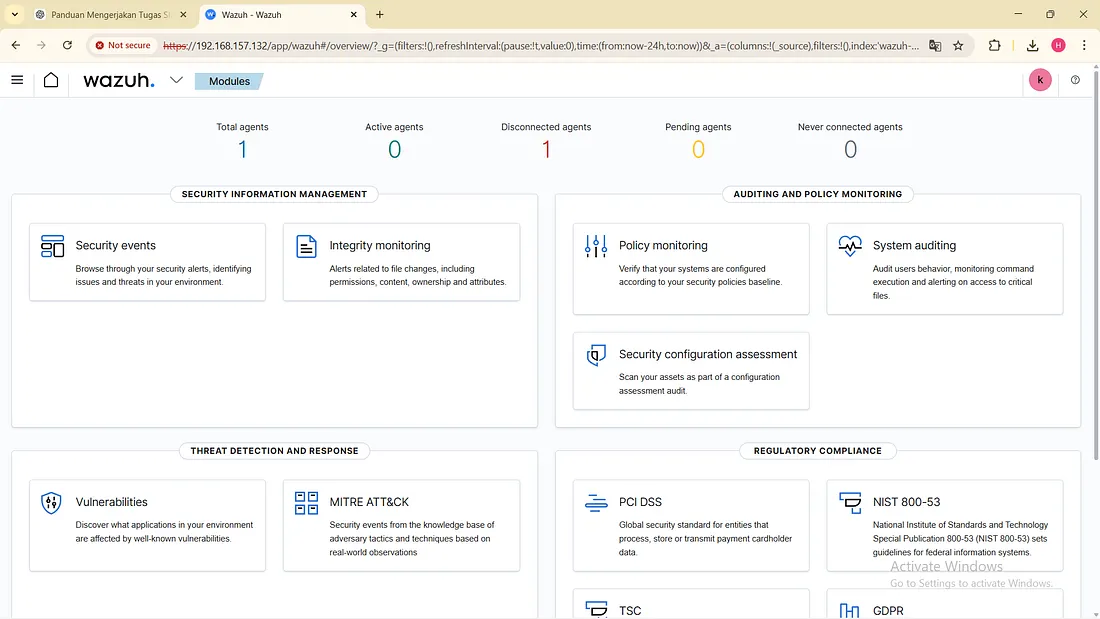 Cyber ​​Attack Activity Analysis Using SIEM (Wazuh)